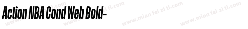Action NBA Cond Web Bold字体转换